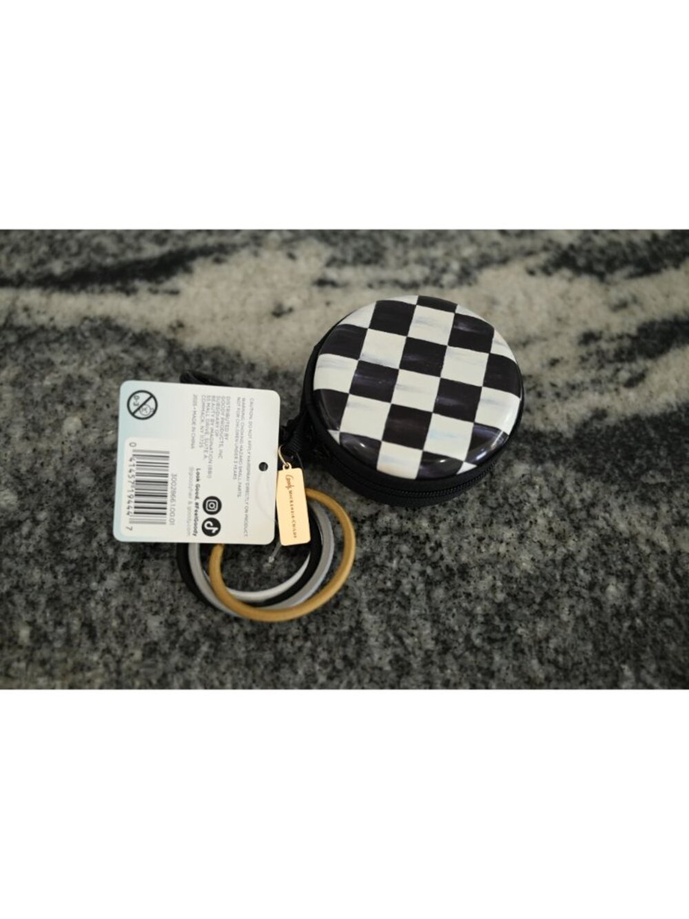 NEW Goody x MacKenzie Childs Courtly Check Purse Charm Elastics 15 CT Whimsical - Picture 2 of 5